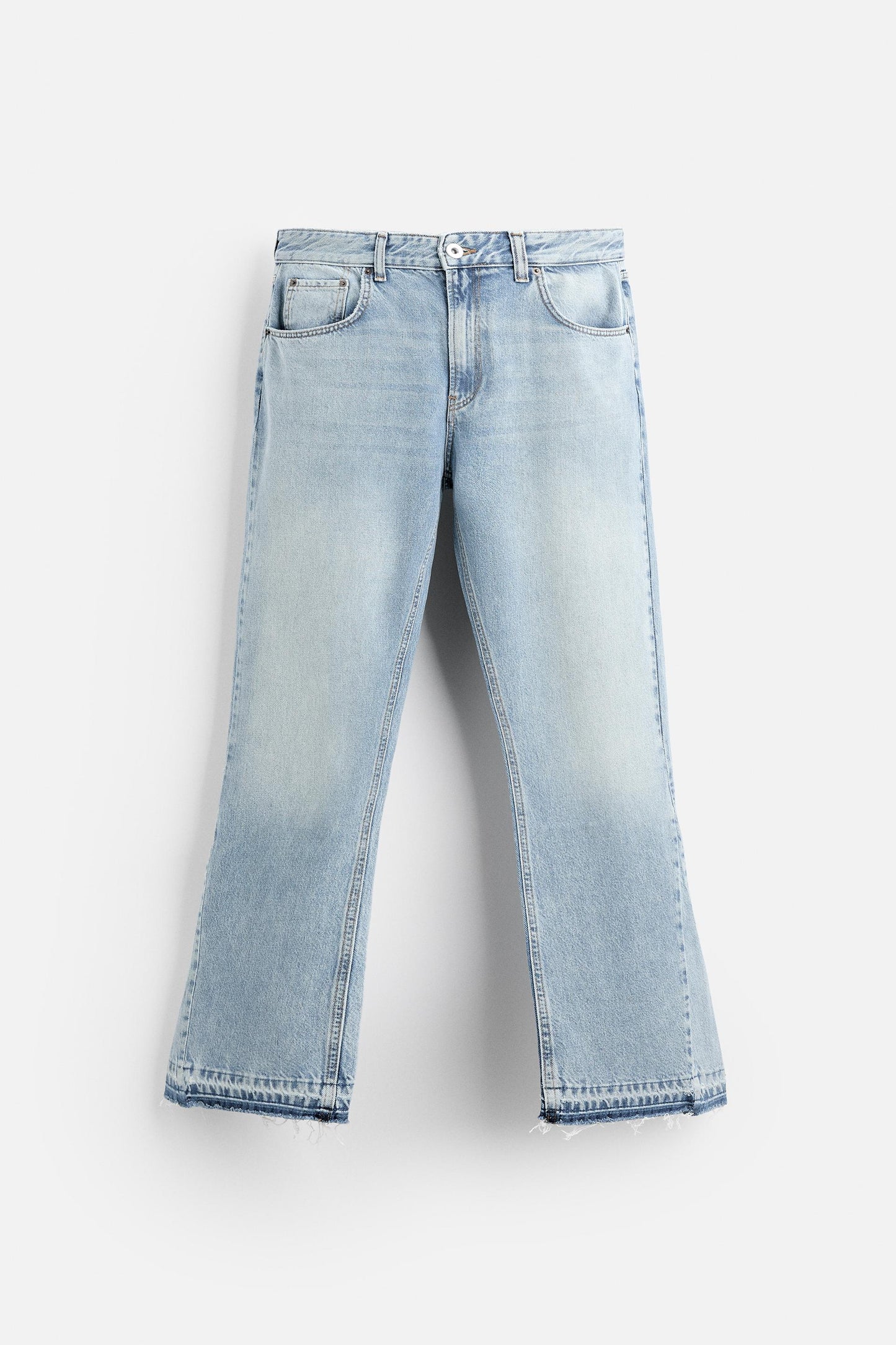 WASHED FLARED JEANS