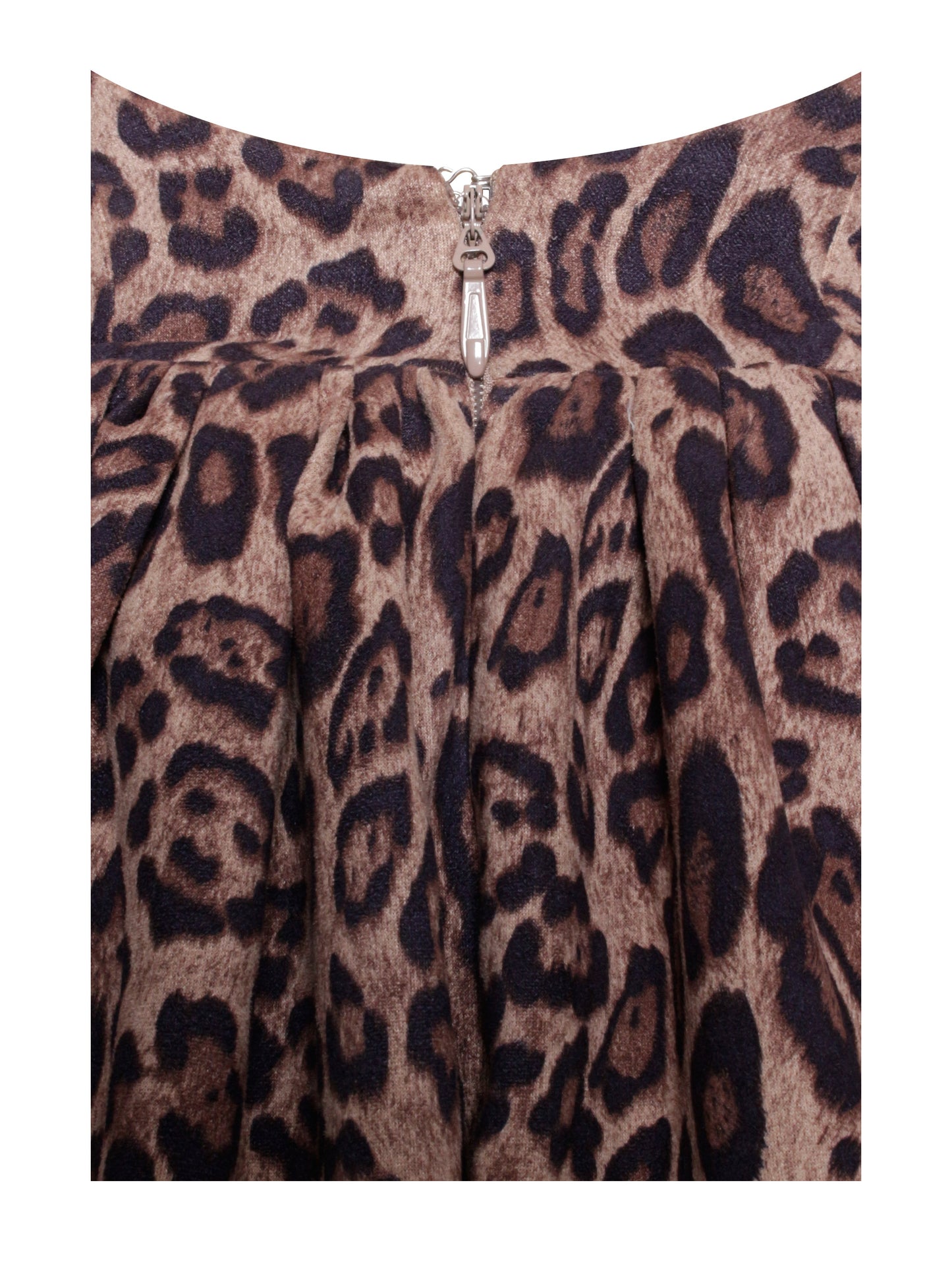 BACKLESS CHEETAH MINI PUFFY DRESS